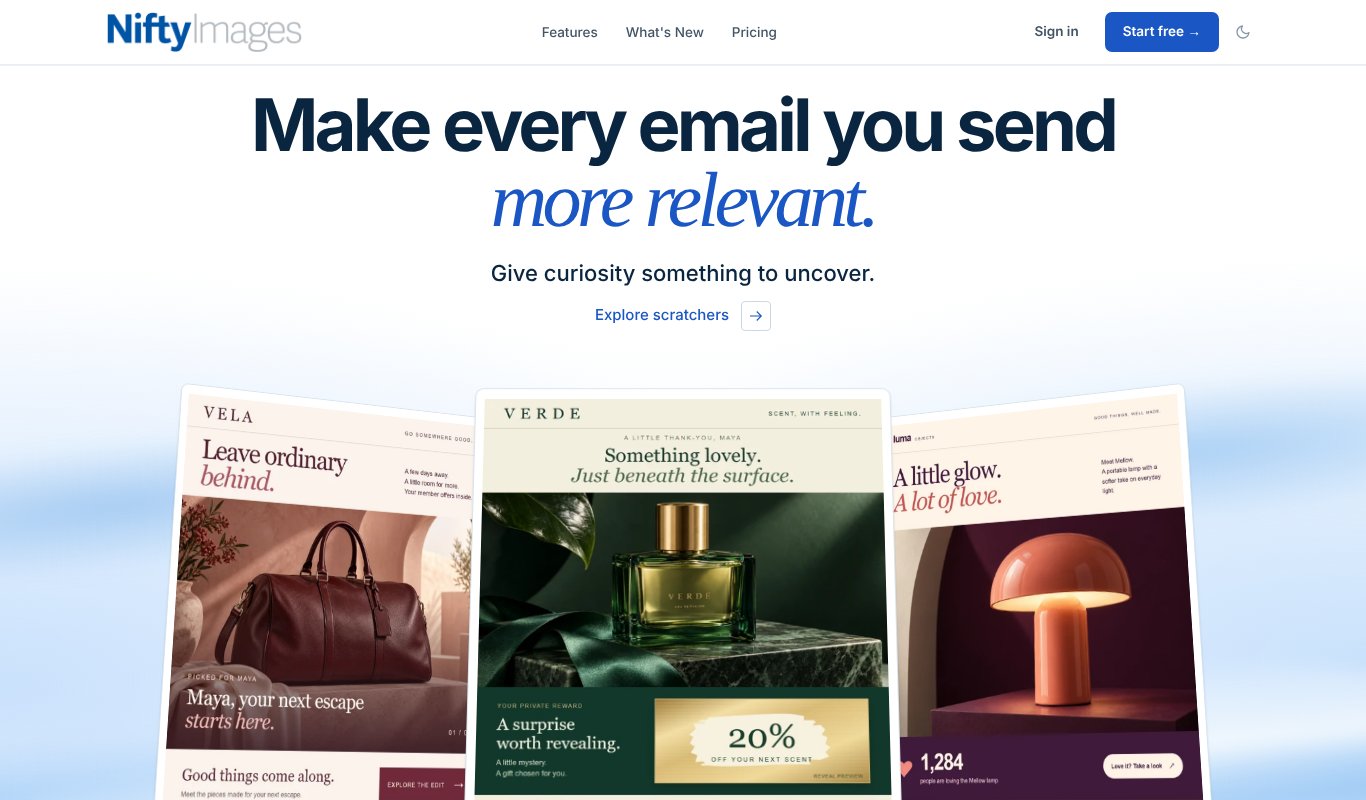NiftyImages homepage