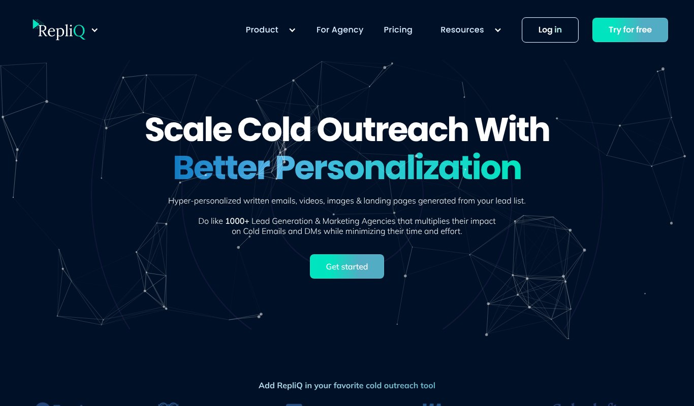RepliQ homepage