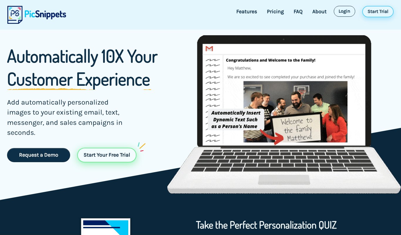 PicSnippets homepage
